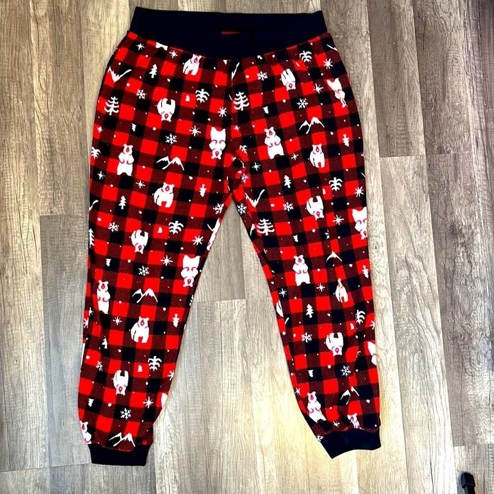 Wondershop Holiday Christmas Buffalo Plaid Fleece Pajama Bottoms
